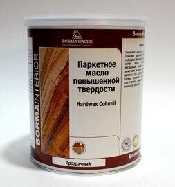 Паркетное масло повышенной твердости прозрачное HARDWAX COLOR OIL TRANSPORENT 1л